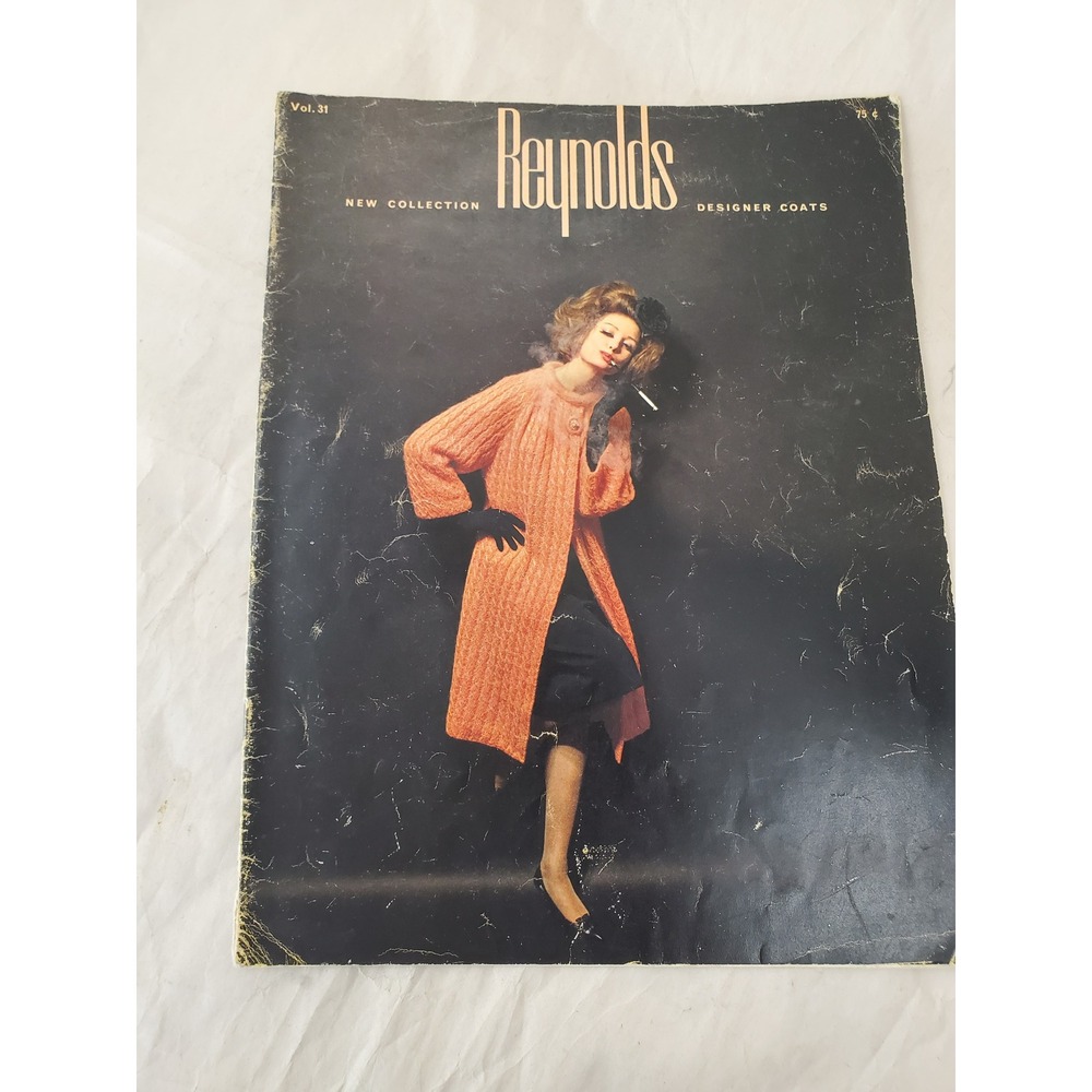 Vntg. 1960s Reynolds Designer Coats Knitting Pattern Booklet Vol 31 Mid Century